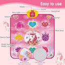 Unicorn Dance Mat Toys for 3-12 Year Old Girls, Dance Pad with LED Lights, Built-in Music, 6 Game Modes, Electronic Dancing Mat as Christmas Birthday Gift for 3 4 5 6 7 8 9+ Girls (Pink) by TinyTreasures Baby Boutique