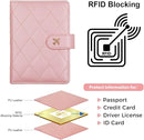 Melsbrinna Rfid Passport Holder for Travel women/Men, Cute Passport Wallet Rfid Blocking Card Slots, Rfid Passport Cover/CaseTravel Wallet, Passport Book Holder (1, LG PINK) by TinyTreasures Baby Boutique