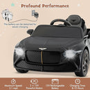 Costzon Ride on Car, 12V Licensed Bentley Bacalar Battery Powered Kids' Electric Vehicles w/Remote Control, Scissor Doors, Wireless Connection, Lights/Sound Effects, Kids Car Toys for Toddlers(Black) by TinyTreasures Baby Boutique
