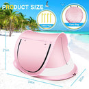 Baby Beach Tent,Large Pop Up Beach Tent Sun Shade for Beach,Portable Baby Travel Tent with Mosquito Net,Indoor Baby Play Tent,UPF 50+ UV Protection Sun Shelters for Infants by TinyTreasures Baby Boutique