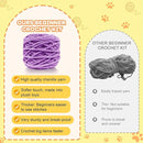 Utook Crochet Kit for Beginners, 6-Pack Crochet Animal Kit,Crochet Kits for Beginners Adults and Children, with Instructional Videos and Paper tutorials, Handmade Crafts, Holiday Gifts (Octopus) by TinyTreasures Baby Boutique