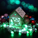 SumDirect Pack of 12 LED Mini Non-Blinking Lights for Paper Lanterns Balloons Floral Wedding Halloween Christmas Party Decoration Centerpieces (12, Green) by GreenHaven Gardens