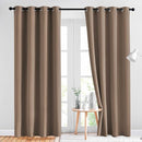 NICETOWN Blackout Draperies Curtains Panels - Window Treatment Thermal Insulated Solid Grommet Blackout Curtains/Panels/Drapes for Bedroom (Set of 2 Panels, 52 by 84 Inch, Cappuccino) by TinyTreasures Baby Boutique