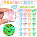 96 Pcs Luminous Resin Mini Elephant Animals Miniature Elephant Figurines Glow in The Dark Garden Accessories Moss Landscape DIY Terrarium Ornament for Garden Dollhouse Decoration (Classic) by GreenHaven Gardens