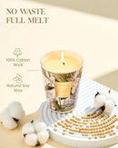 M&SENSE Pear Fressia Scented Natural Soy Wax Candle, 14.1oz 60 Hours Long Lasting Slow Burning Candles for Home Decor, Aromatherapy Candle for Stress Relief by CozyNest Decor
