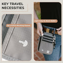 Neck Wallet for Travel & Passport Holder with RFID Blocking - Slim & Easy to Conceal Nylon Travel Pouch for men & women - Holds Phone, Cash, Cards, Keys - Sweat & Water Resistant - X-Large- Light Grey by TinyTreasures Baby Boutique