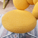 360Swivel Height Adjustable,Swivel Chair,Teddy fabric,home office chair