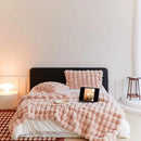 UKELER Large Fluffy Bed Blankets Throws Cozy Shaggy Faux Fur Blanket Soft Plush Thick Throw Blanket for Bed, Couch, Sofa, Office, Camping 60''x80'' Pink by CozyNest Decor