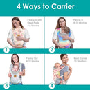 Baby Carrier Newborn to Toddler, Ergonomic Adjustable Toddler Carriers for 7-66 Lbs, Cozy Lightweight Infant Carrier with Neck Support, Baby Holder Carrier with Lumbar Support for Mom Dad by TinyTreasures Baby Boutique