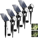 T-SUN Solar Spot Lights Outdoor Cold White Spotlights IP65 Waterproof Landscape Light Auto On/Off for Garden Yard Pathway Patio 4Pack by GreenHaven Gardens