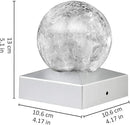 Solar Post Lights - Outdoor Post Cap Light for Fence Deck or Patio Garden Decoration- Solar Powered Gazing Ball Caps, LED Lighting, Lamp Fits 4x4 - White 4 Pack by GreenHaven Gardens