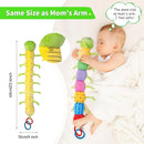 Baby Toys, Musical Plush Stuffed Toy for Newborn 0-3 0-6 3-6 6-12 Months Old, Animal Soft Rattle Sensory Toys with Teether for Tummy Time, Infant Boy& Girl Easter Gifts, Caterpillar by TinyTreasures Baby Boutique