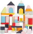 Le Toy Van - Educational Wooden Building Blocks 60 Piece Set Toy | Montessori Style Shape & Colour Development Toy - Suitable for 12 Months + (PL135) by TinyTreasures Baby Boutique