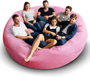 Bean Bag Chair for Adults 8FT,Soft Removable Cover for Teens/Girls Bedroom,Fluffy Giant Round Floor Beanbag Lounger Chairs (No Filler,Pink) by CozyNest Decor