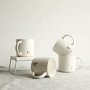 COLLECTIVE HOME - Monogram Ceramic Mugs, 15 oz Golden Initial Coffee Cups, Elegant Alphabet Tea Mugs, Elegant Personalized Mug with Gift Box, Luxurious Cups for Office and Home (m) by CozyNest Decor