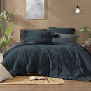 Monbix California King Comforter Set - 7 Pieces Cationic Dyeing Navy Blue Bed in a Bag Cal King Bedding Sets with Comforter, Sheets, Pillowcases & Shams, Reversible Bedding Comforters Sets(108 * 92) by CozyNest Decor