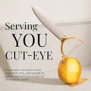 Gold and Beige Kitchen Utensils Set – 8 PC Cooking Gadgets with Mini Gold Whisk and Tongs, Pizza Cutter, Garlic Press, Cheese Grater, Peeler, Can Opener, Scoops – Stylish Beige Kitchen Accessories by CozyNest Decor