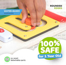 deMoca Montessori Busy Board for 1 Year Old, Premium Wooden Baby Busy Board, Airplane Toys for Toddlers 1-3, Car Travel Essential, Gift for Boys & Girls by TinyTreasures Baby Boutique