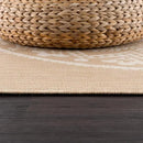 CAMILSON Outdoor Rug 9x12 Modern Area Rugs for Large Indoor and Outdoor Patios and Porches - Waterproof Washable Non-Shedding Easy-to-Clean Outside Carpet (9 x 12, Medallion - Beige/White) by CozyNest Decor