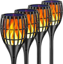 Solar Lights Outdoor, 43" Flickering Flames Torch Light Solar Garden Lights Waterproof Landscape Lighting Dusk to Dawn Auto On/Off Security Torch Light for Yard Patio Driveway, 4Pack by GreenHaven Gardens