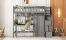 Loft Bed With Bookshelf, Drawers, Desk, And Wardrobe by HouseOfZazla