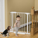 Wide Baby Gate for Stairs Doorways Pressure Mounted Baby Gate Walk Through Child Gates for Kids or Pets Indoor Safety Gates 34 to 38.5 Inch Wide by TinyTreasures Baby Boutique