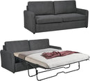 Queen Size Pull Out Sofa Bed, Convertible Sleeper Sofa Couch with Pullout Bed, 2 in 1 Sofa Bed Couch with Memory Foam Mattress for Living Room Office, Space-Saving, Dark Grey by CozyNest Decor