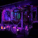 EEW 2 Pack 200 LED Solar Halloween Lights Outdoor Waterproof, Solar String Lights for Outside, Solar Powered Tree Light with 8 Lighting Modes for Xmas Party Garden Yard Halloween Decorations (Purple) by GreenHaven Gardens