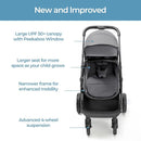 Mompush Wiz 2 in 1 Baby Stroller with Bassinet Mode, Convertible Infant Stroller for Newborn and Toddler with Reversible Seat and Large UPF 50+ Canopy by TinyTreasures Baby Boutique