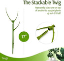 Stackable Plant Support Stakes, Stem Holder Structure for Indoor & Outdoor, Garden Accessories for Climbing & Potted Plants, Trellis Alternative - Peony (Light Green), 10 Pack, 17" L by GreenHaven Gardens