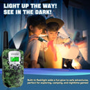 Vvinca Walkie Talkies for Kids Rechargeable 2 Pack, Army Toys for Boys Girls Ages 3-13 Outdoor Military Camping Toy, 3KM Long Range Walkie-Talkie 2 Way Radios 22 CH with Flashlight Birthday Gift by TinyTreasures Baby Boutique