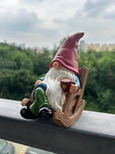 Drinking Coffee Faceless Garden Gnome Statue Decoration 7.1" Figurine Ornament for Indoor Outdoor Home Patio Yard Lawn by CozyNest Decor