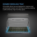 AC Infinity Heavy Duty 3mm Thick Humidity Dome with Height Extension, Germination Kit with LED Grow Light Bars, Sturdy Drip Tray, 6x12 Cell Tray for Indoor Gardening, Seed Starting, Cloning Plants by GreenHaven Gardens