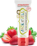 Jack N' Jill Natural Toothpaste for Baby and Infants - Fluoride Free Training Toothpaste, 40% Xylitol, BPA Free - Strawberry, 1.76 oz (Pack of 1) by CozyNest Decor