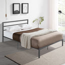 Metal Bed Frame With Headboard by HouseOfZazla