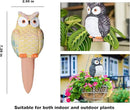 4-Pack Self-Watering Terracotta Spikes for Plants, Automatic Plant Watering Stakes, Keeps Plants Hydrated While You're Away, Ideal for Indoor & Outdoor Use (Owl Design) by GreenHaven Gardens