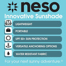 Neso Tents Beach Tent with Sand Anchor, Portable Canopy Sunshade - 7' x 7' - Patented Reinforced Corners(Lemon) by TinyTreasures Baby Boutique