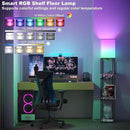 SUNMORY Floor Lamp with Shelves, Smart APP Control Standing Lamps with RGB Bulb, 4-Tier Dimmable Floor Lamps for Living Room, Tall Lamp for Bedroom, Office, Corner Display Bookshelf Lamp by CozyNest Decor