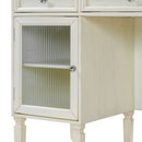 Multi Functional 2 In 1 Vanity Desk With Flip Top Mirror Material - White Oak by HouseOfZazla