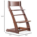 FORNEL Scandinavian Wooden High Chair | The Adjustable Grow-with-Me Chair, A Smart Alternative to Stokke | Perfect for Modern, Minimalist Kitchens (Natural & White) by TinyTreasures Baby Boutique