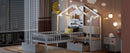 House Bed With Upholstered Sofa, Wireless Charging Station, Shelves And 2 Drawers by HouseOfZazla