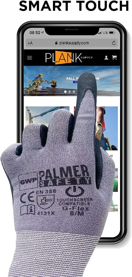 ATERET Work Gloves 12 Pairs Micro-Foam Nitrile Coated Safety Gloves, Seamless Knit Nylon Gloves Home Improvement General Use, photo 7 of 7