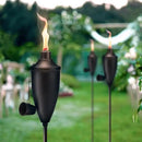 6 Pack Garden Torches for Outside， 22 oz Metal Citronella Torch with 3-Prong Grounded Stake, Perfect for Patio, Lawn, and Backyard Décor by GreenHaven Gardens