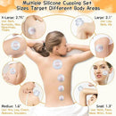 16 Pcs Silicone Cupping Therapy Sets 4 Sizes Professional Massage Cupping Cups Chinese Massage Therapy for Studio Household Joint Muscle Nerve Pain Body Sculpt Cup for Cellulite Reduction by CozyNest Decor
