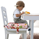 Toddler Booster Seat for Dining Table, Portable Booster Seat for Kitchen Chair, 4 Inch High-Density Foam Cushion with Adjustable Safety Straps and Non-Slip Bottom, Perfect for Kids Travel and Daily by TinyTreasures Baby Boutique