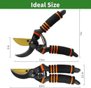 Gardening Tools – 3-in-1 Premium Garden Tool Set,Heavy Duty Pruning Shear, Trowel and Transplanter,Rust-Proof Hand Tool Set, Ideal Gardening Gifts for All (Black) by GreenHaven Gardens