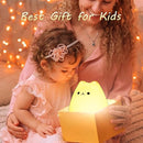 ZKLiLi cat Night Light, Cute Nursery Lights USB Rechargeable Cat Lamp Nightlight Birthday Christmas Gift with Warm White and 7-Color Breathing Modes for Kids Baby Children (USB Charging) by TinyTreasures Baby Boutique