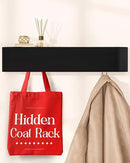 OLEEK Wall Coat Rack with Shelf - Wall Shelf with Hooks - entryway Hooks - Modern Coat Rack - Wooden Mount for Home Decor - Jacket Hanger - Coat Hanger Wall Mount by CozyNest Decor