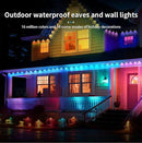 100ft Permanent Outdoor Lights for House, IP67 Waterproof RGB+IC LED Eaves Lights, 54 Scene Modes Outdoor Lighting for Christmas Garden Party Holiday Decorations, with App/Remote Control by GreenHaven Gardens