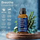 Breathe Essential Oil Blend 30 ml - Breath Sinus Relief with Menthol Oils - for Humidifiers, Diffusers, and Aromatherapy - Nexon Botanics by CozyNest Decor